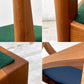 ウッドユーライクカンパニー WOOD YOU LIKE COMPANY アイチェア AI CHAIR アームチェア チェリー無垢材 ファブリック張替え済み グリーン ●