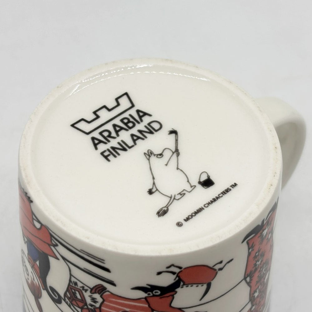 アラビア ARABIA ムーミン MOOMIN マグ カップ クリスマス グリーティング 1997-2002年 限定 フィンランド 北欧食器 箱付き 希少 ●