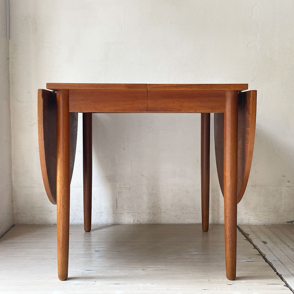 デンマークビンテージ Danish Vintage チーク材 エクステンション バタフライテーブル ダイニングテーブル 北欧家具 ★