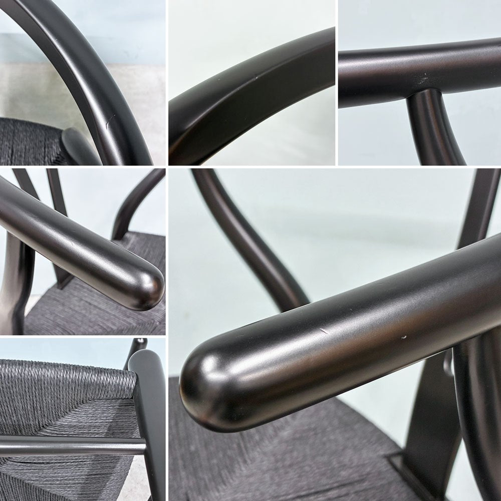 カールハンセン＆サン Carl Hansen & Son CH24 Yチェア ブラックラッカー×ブラックペーパーコード ビーチ材 ハンス・J・ウェグナー デンマーク 北欧家具 ◎