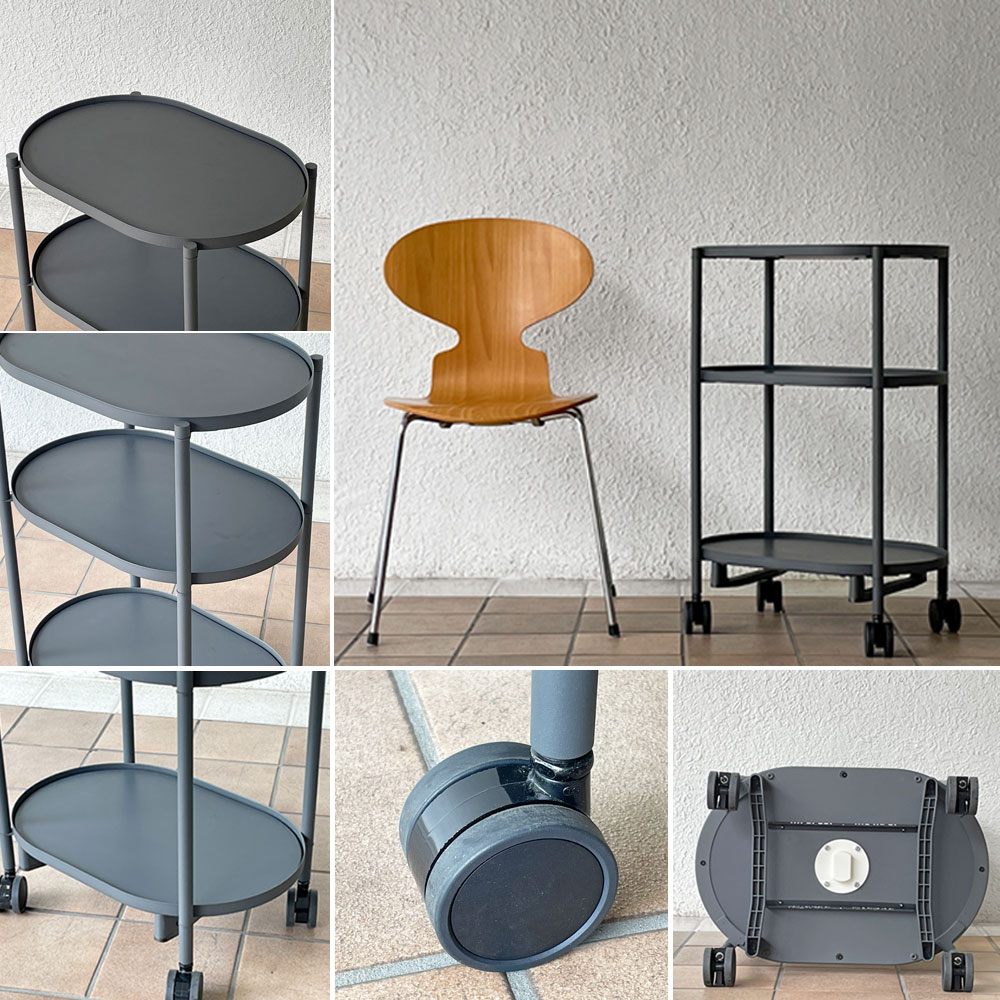 kachaka カチャカシェルフ 3段 ワゴン キャスター ミニマム シンプルデザイン 定価29,800円 ◇