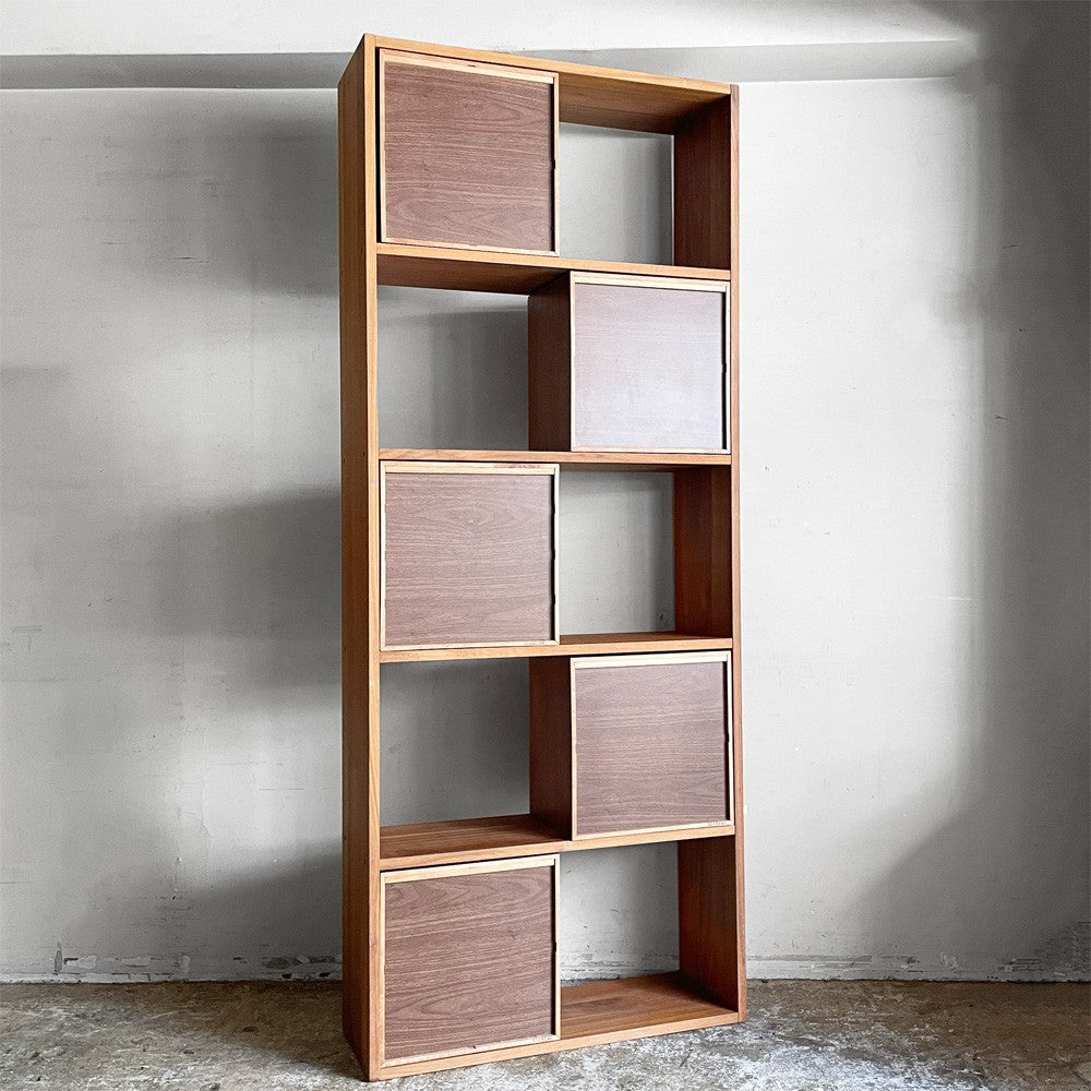 無印良品 MUJI スタッキングシェルフ ウォールナット材 オープンシェルフ 本棚 スタッキングチェストセット ナチュラルモダン 合計定価：￥69,650- ■