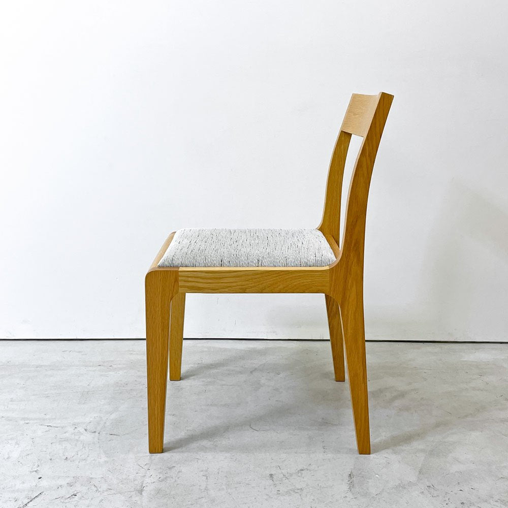 メーカーズ MAKER'S ダニッシュ Danish ダイニングチェア オーク材 モントレー ファブリック シルバーグレー 北欧スタイル B ●