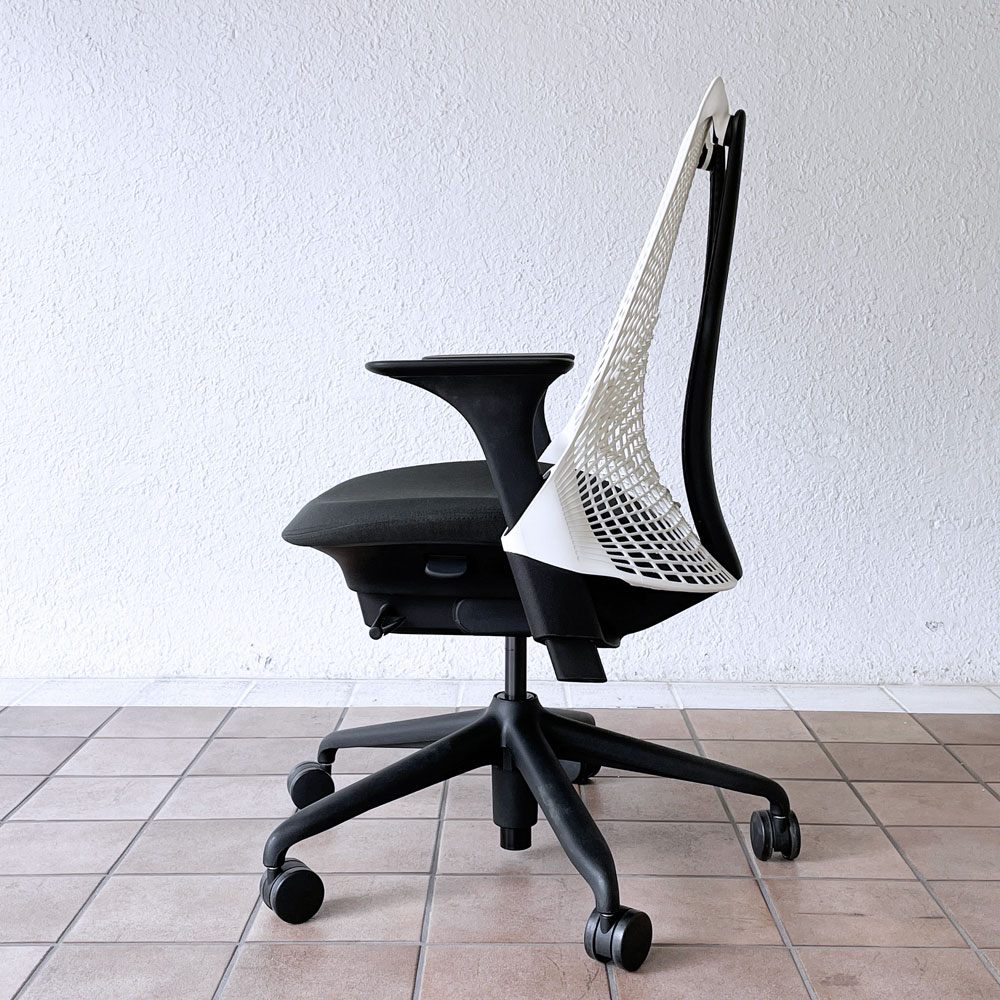 ハーマンミラー Herman Miller セイルチェア SAYL Chair デスクチェア イヴ・ベアール 簡易ランバーサポート付き ホワイト ◇