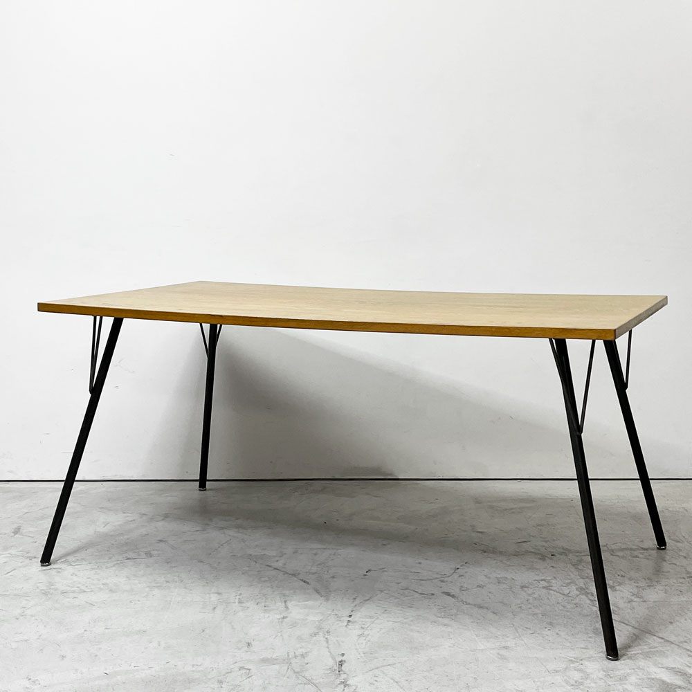 ジャーナルスタンダードファニチャー journal standard furniture サンク SENS ダイニングテーブル M W150 オーク無垢材 スチール インダストリアルデザイン ●