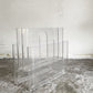 カルテル Kartell ポルタリビステ Portariviste マガジンラック 2段 4ポケット ジオット・ストッピィノ Giotto Stoppino クリア イタリア 廃番 ■