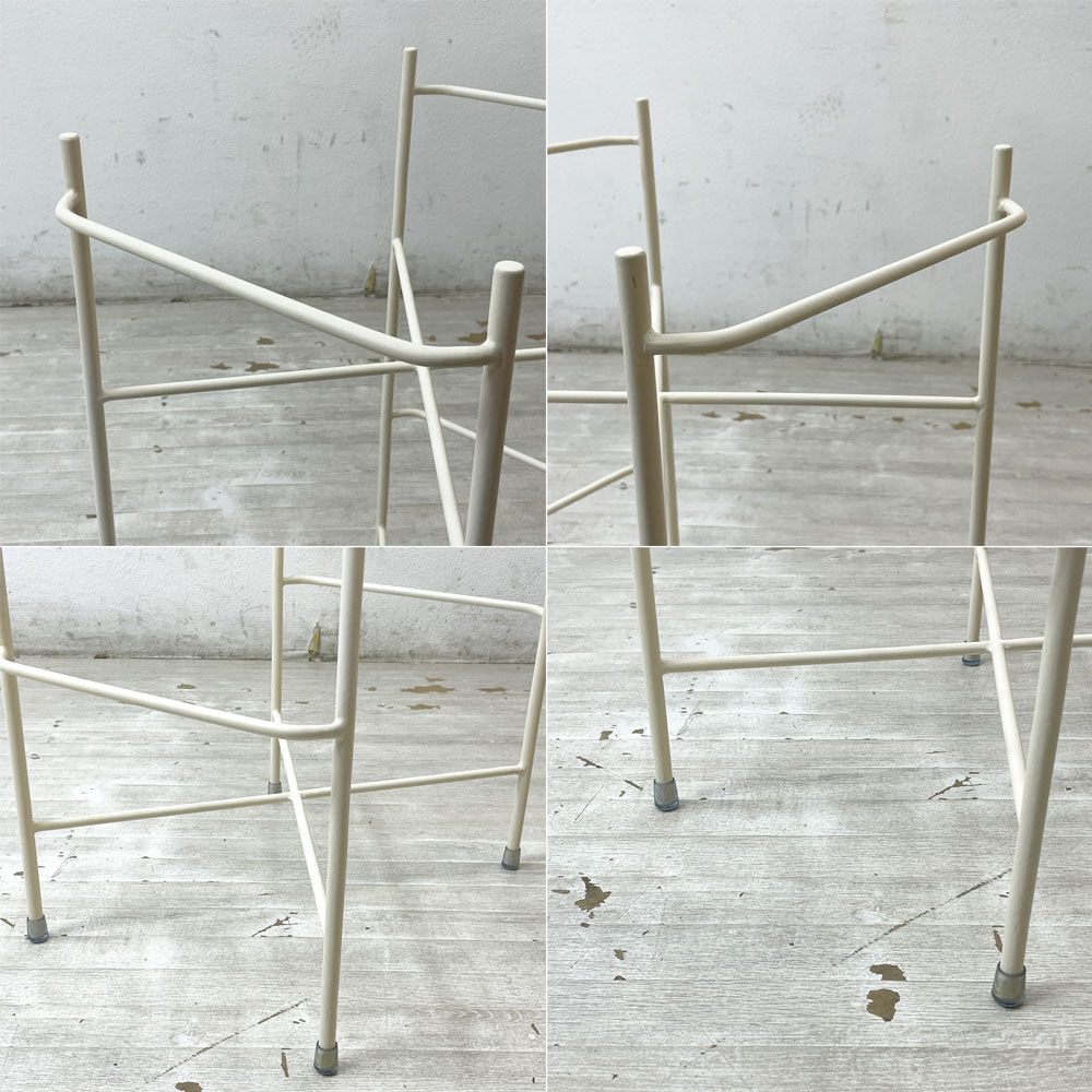 イデー IDEE ワラビー WALLABY バスケットスタンド BASKET STAND ラタン スチール ホワイト ●