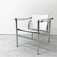 ル・コルビュジェ Le Corbusier LC1 スリングチェア ホワイトレザー 名作家具 リプロダクト品 ●