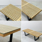 ハーマンミラー Herman Miller プラットフォームベンチ Platform Bench ネルソンベンチ コーヒーテーブル ローテーブル ガラス天板 メープル ウッドベース W122cm ジョージネルソン George Nelson ミッドセンチュリー ●