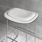 カッペリーニ Cappellini ハイパッドスツール Hi pad Stool ホワイトレザー×ステンレススチール ジャスパー・モリソン Jasper Morrison イタリアモダン ♪