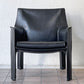 カッシーナ Cassina 414 CAB ラウンジチェア アームチェア 1シーター キャブチェア 本革 マリオ・ベリーニ 参考価格約65万 ◇