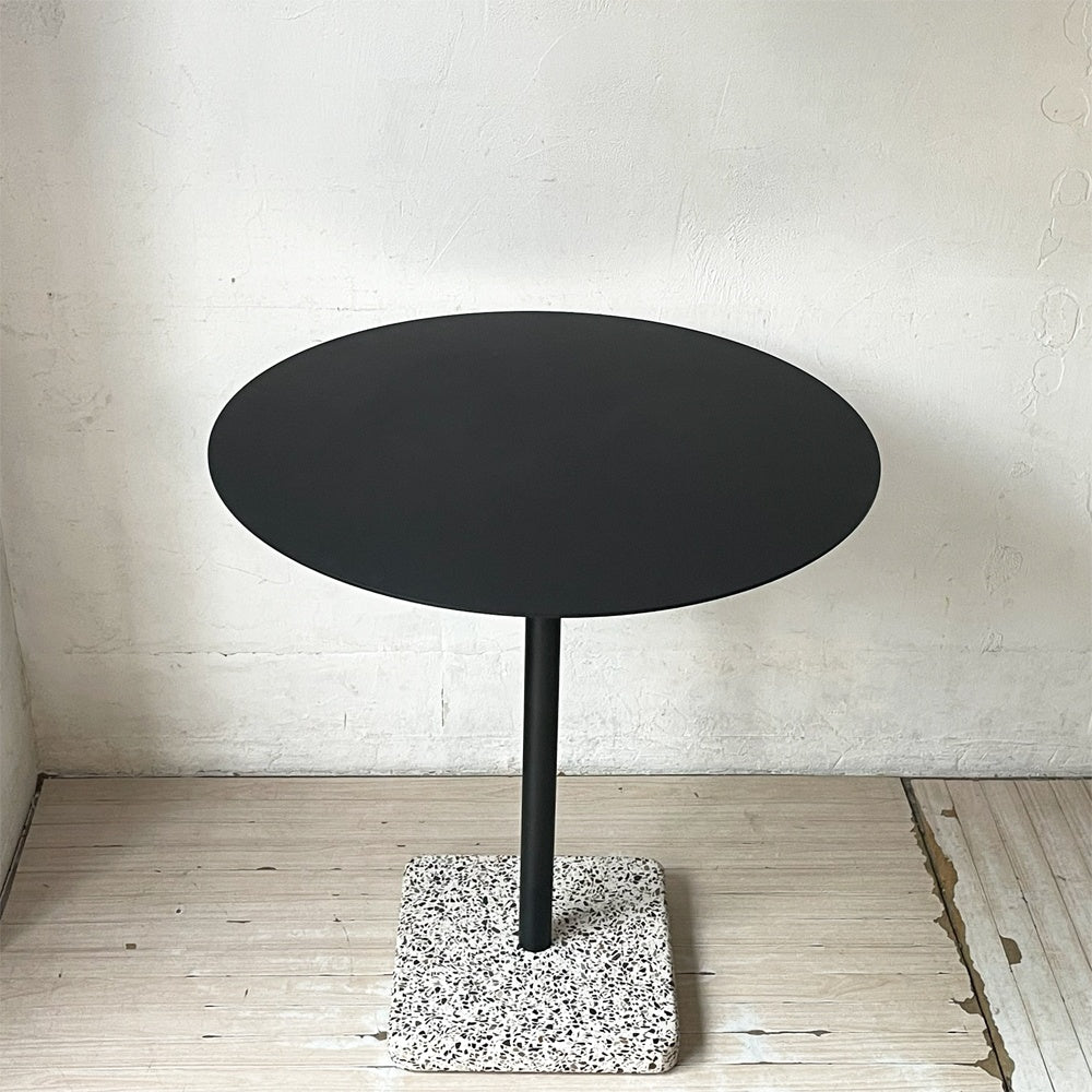ヘイ HAY テラゾー TERRAZZO TABLE ラウンドテーブル カフェテーブル アンスラサイト×グレーベース 人工大理石 デンマーク 北欧家具 ★