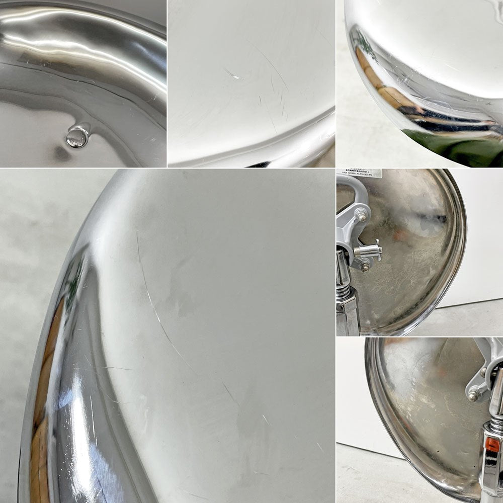 ダルトン DULTON X2 ビートスツール BEAT STOOL 回転式 無段階高さ調節 スチール クローム 折り畳み 廃番 C ●