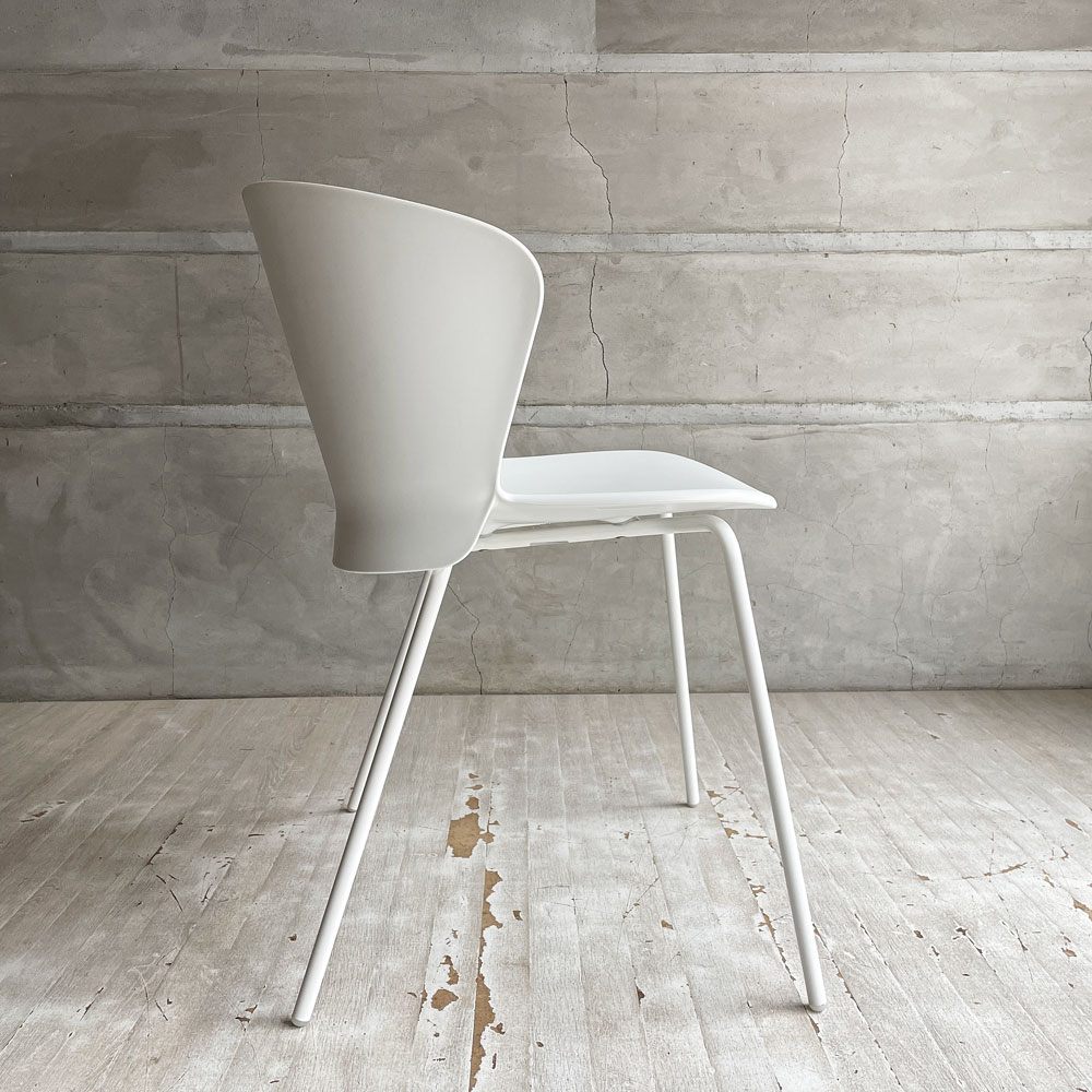 カリガリス Calligaris バイア Bahia CS/1814 ダイニングチェア スチールレッグ ポリプロピレン マットオプティックホワイト イタリア モダンデザイン ドンドリ・エ・ポッチ Dondoli e Pocci  廃番 A♪