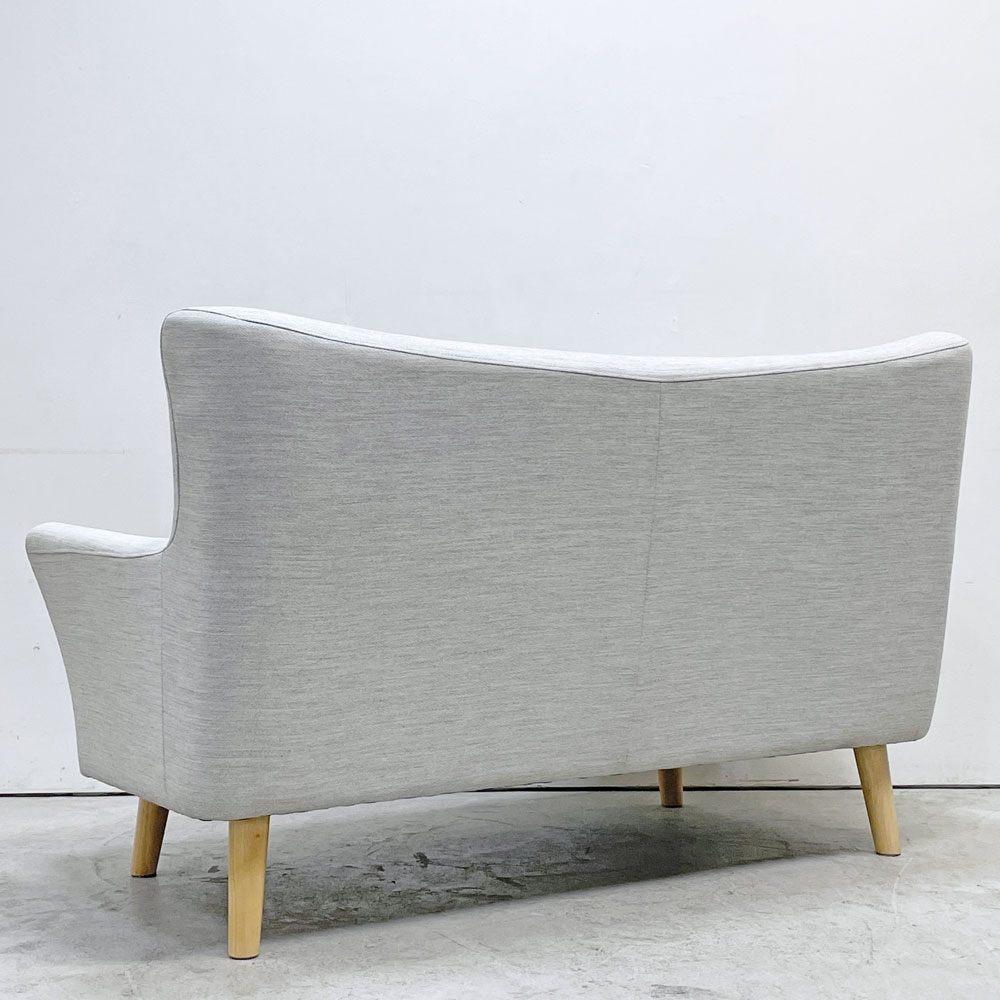 フランフラン Francfranc フルレット 2シーター カウチソファ ローソファ L字ソファ 3way ファブリック ベージュ オットマン付き W130.5cm ●