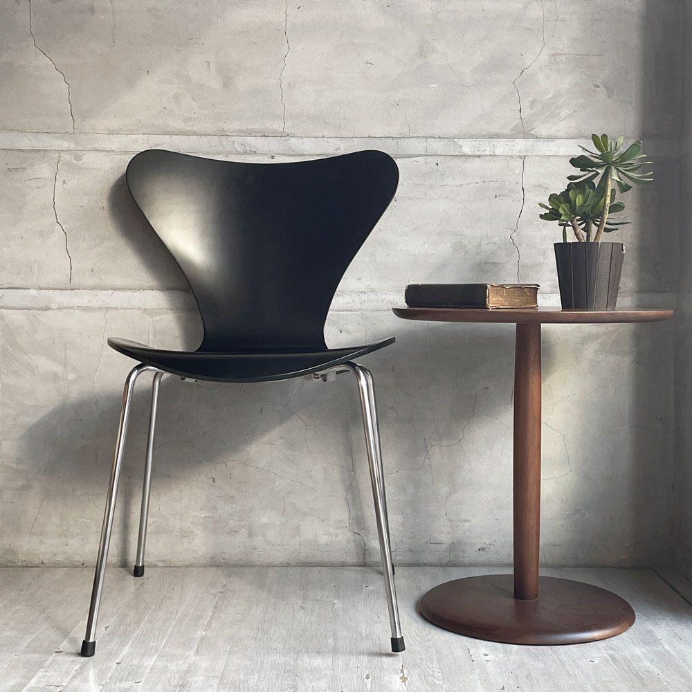 フリッツハンセン Fritz Hansen 3107 セブンチェア ラッカー ブラック リペイント済み アルネ・ヤコブセン デンマーク 北欧家具 ♪