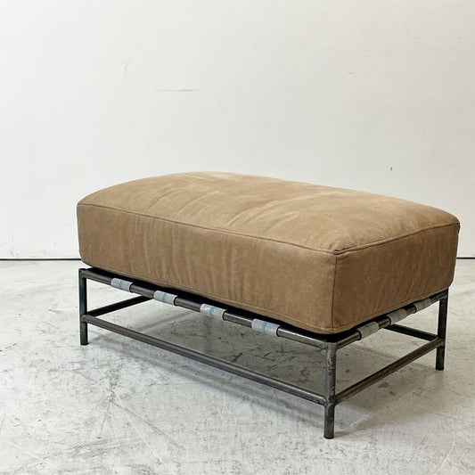 ジャーナルスタンダードファニチャー j.s.F ラバルセクショナル LAVAL SECTIONAL オットマン スツール レザー調ファブリック スチール 工業系 ●