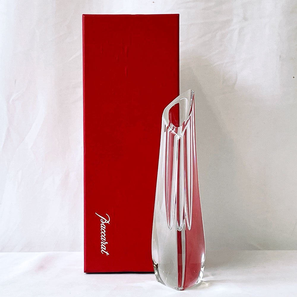 バカラ Baccarat ローズ Rose フラワーベース flower vase 一輪挿し 花瓶 花器 クリスタル フランス ◇