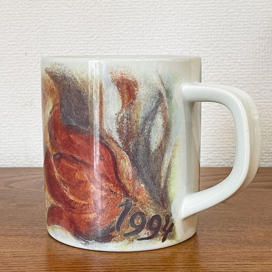 ロイヤルコペンハーゲン Royal Copenhagen イヤーマグ Lサイズ 1994年 高さ11.5cm ボディル・カールンド Bodil Kaalund デンマーク ビンテージ 北欧食器 ◎