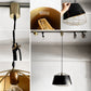 リフレクションコード Reflection Code レテル ペンダントライト Retel pendant lamp Lサイズ スチール製シェード ブラック×ゴールド モダンデザイン 関家具 定価￥18,700- ■