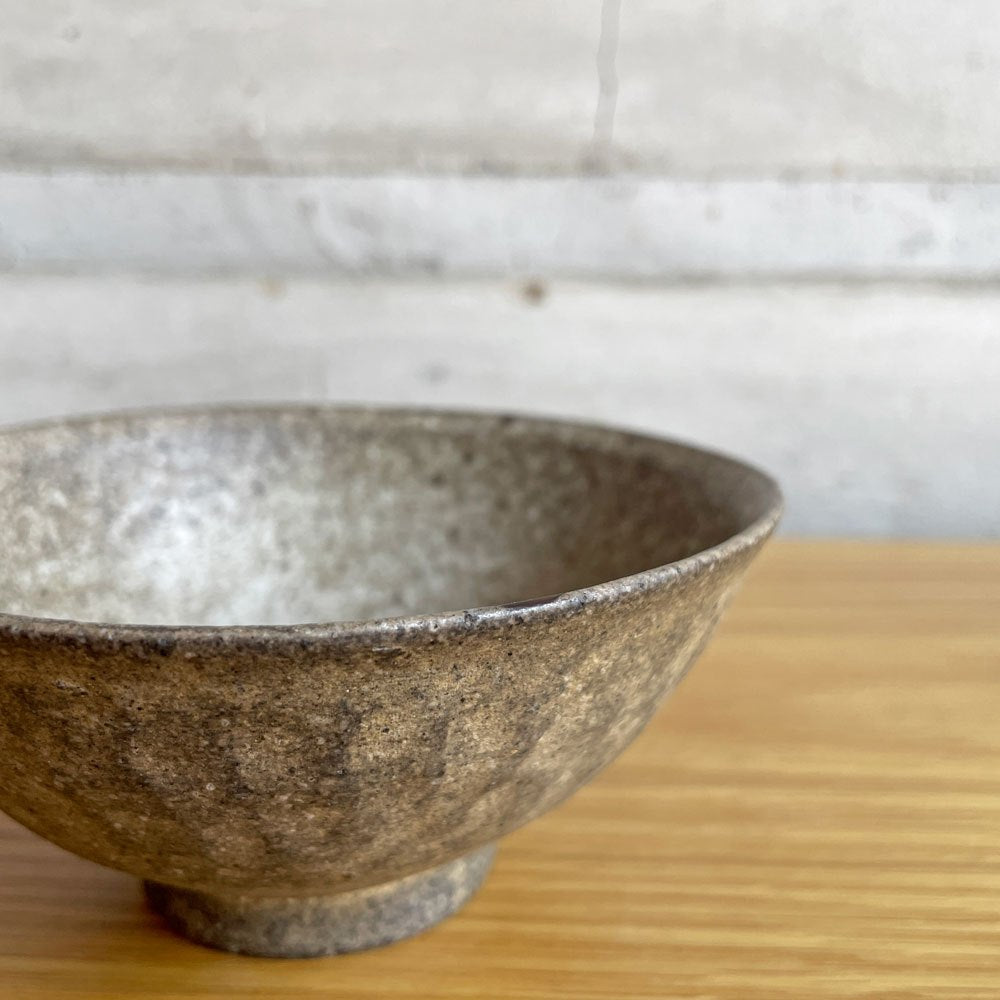 村上躍 白灰化粧飯碗 茶碗 ボウル 陶器 陶芸家 現代作家 A  ♪