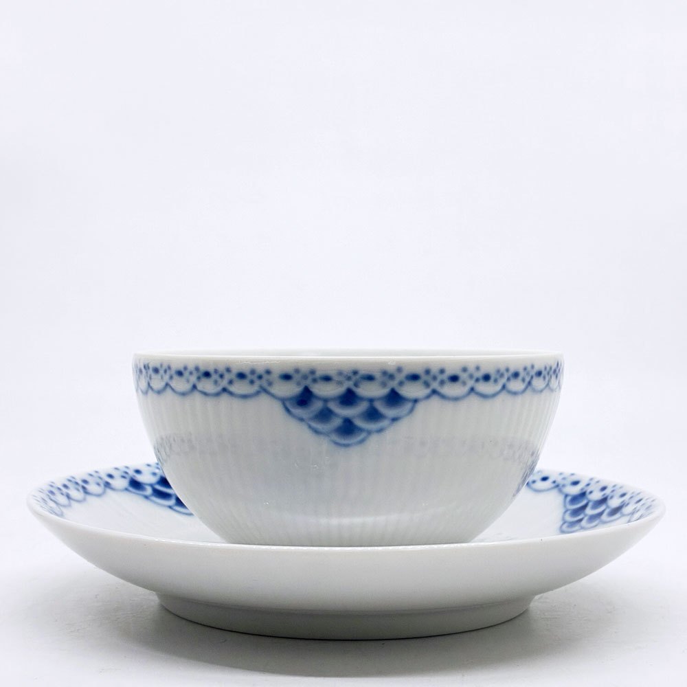 ロイヤルコペンハーゲン ROYAL COPENHAGEN プリンセス ティーカップ&ソーサー 220ml C&S デンマーク 北欧食器 D ●