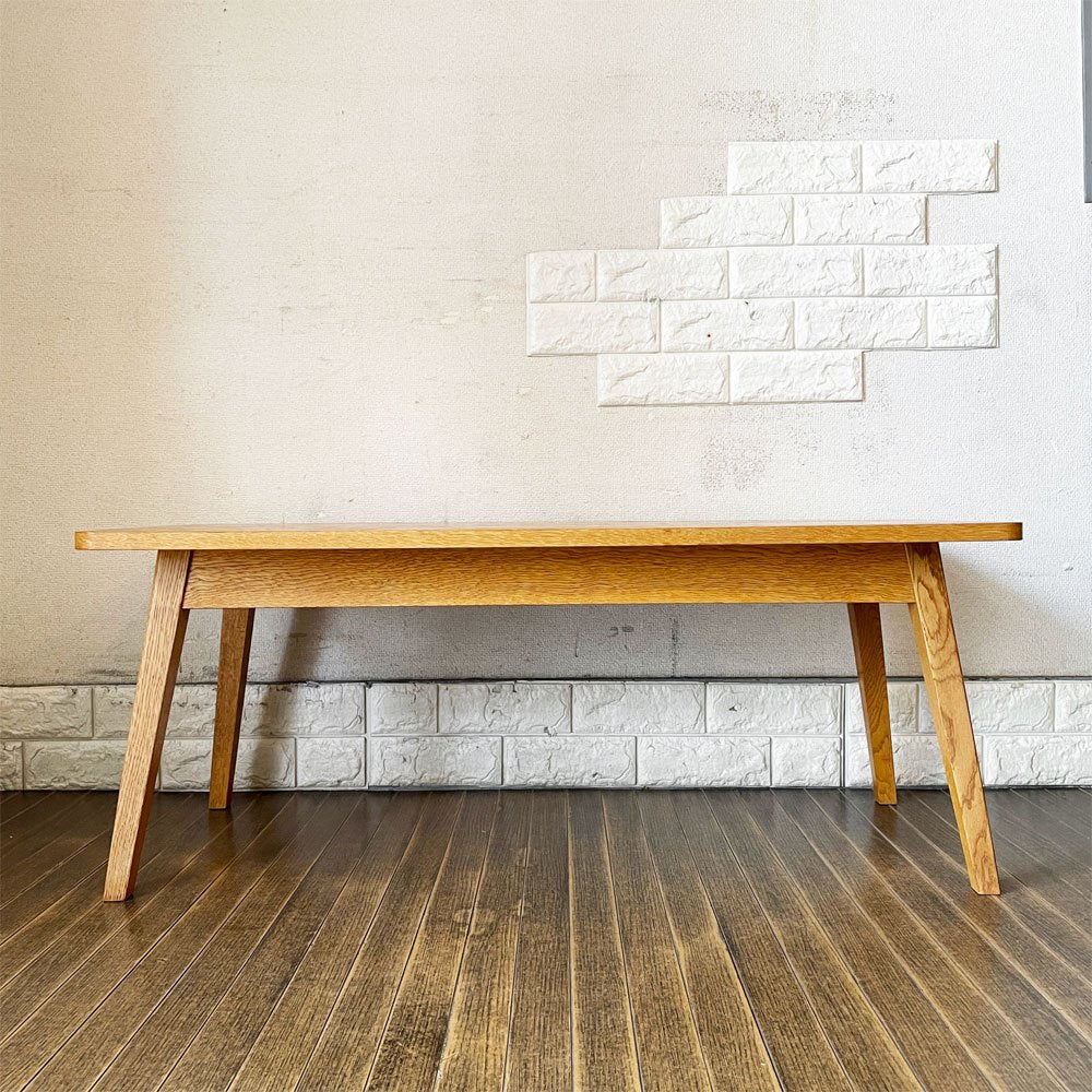 パシフィックファニチャーサービス P.F.S. デペンデントハウス ティーテーブル DH TEA TABLE ローテーブル Sサイズ W102cm ナラ材 ライトブラウン 定価￥52,800- ◎