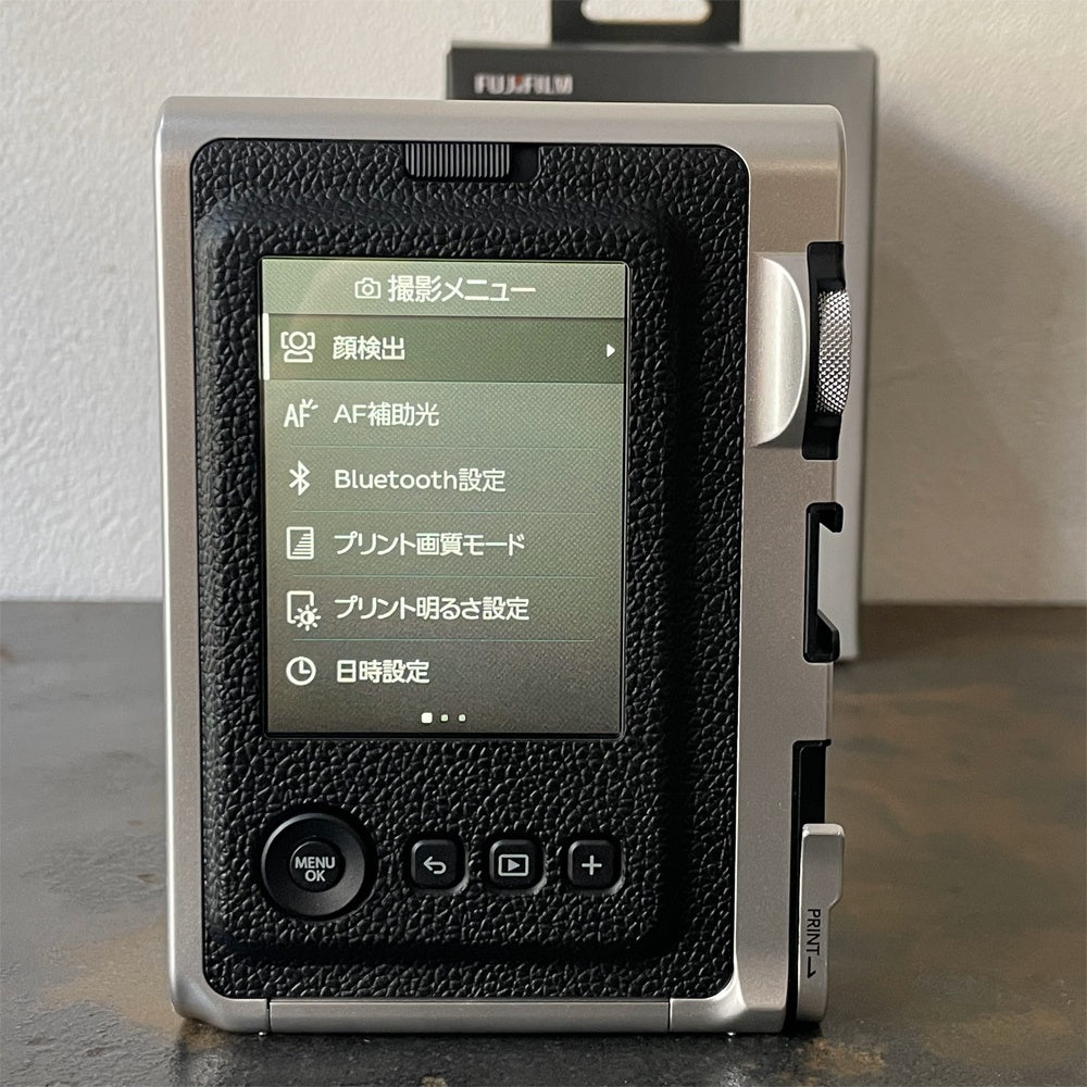 富士フィルム FUJI FILM チェキ インスタックスミニ instax mini Evo ハイブリッドインスタントカメラ ブラック 美品 ★