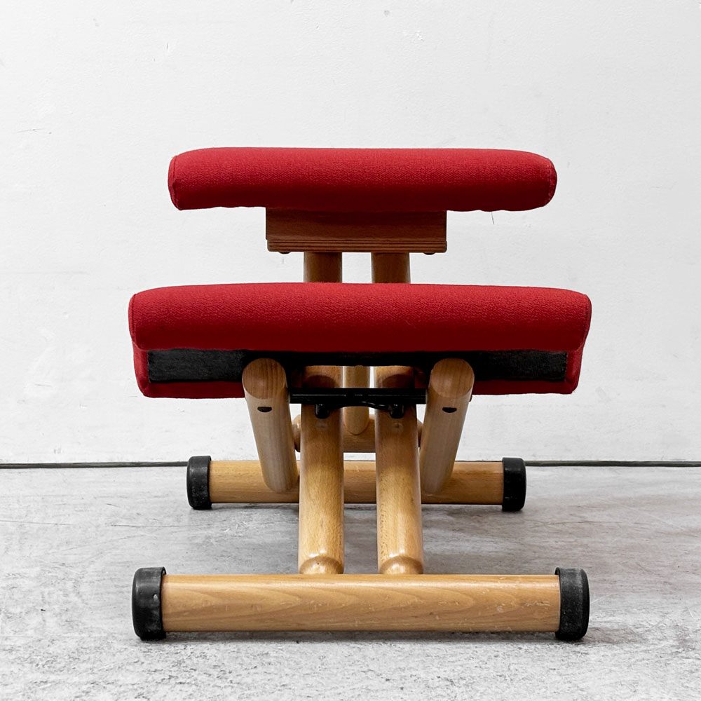 ストッケ STOKKE ヴァリエール VARIER マルチバランス MULTI バランスチェア ビーチ材 ファブリック レッド 北欧 ノルウェー ●