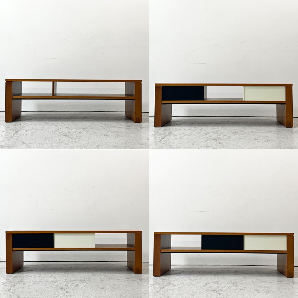 ケーススタディショップ case study shop テレビボード AVボード センターテーブル W120cm スライド扉 ミッドンセンチュリーデザイン ●