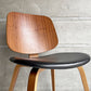 ボーコンセプト BoConcept オーフス Aarhus ダイニングチェア ウォールナット材 プライウッド PVCレザー デンマーク 北欧モダン 廃番 B  ♪