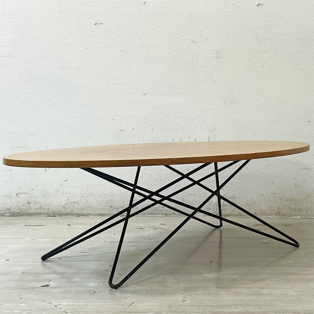 サザビー sazaby オーバルライン Oval Line コーヒーテーブル ローテーブル ミッドセンチュリーデザイン ●