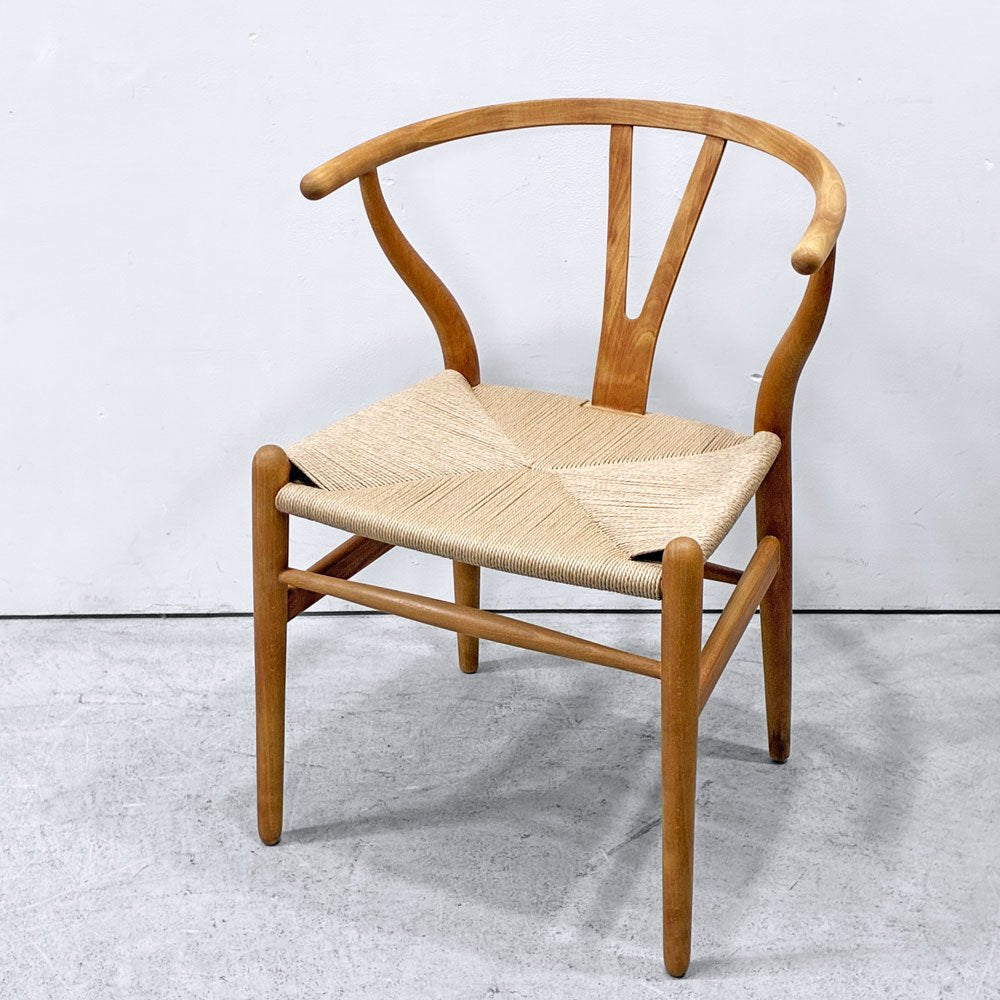 カールハンセン＆サン Carl Hansen & Son CH24 Yチェア オイルフィニッシュ ビーチ材 ハンス・J・ウェグナー デンマーク ペーパーコード張替済 日本仕様サイズ ビンテージ B ●