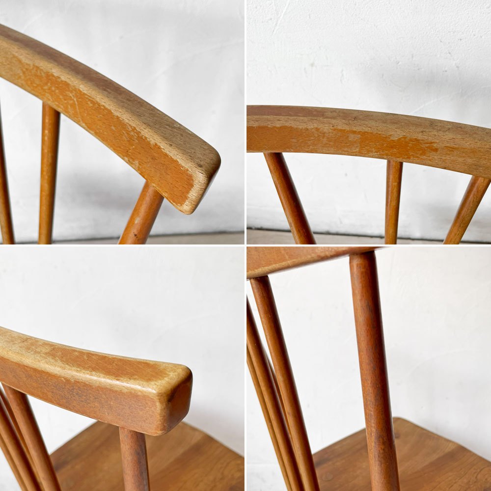 アーコール Ercol スティックバックチェア スピンドルチェア エルム材 UKビンテージ Vintage 英国家具 ★