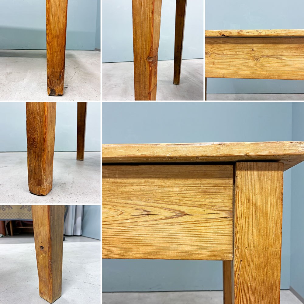 UKビンテージ Vintage オールドパイン ワークテーブル アトリエテーブル 作業台 W168×H81.5cm 無垢材 カントリー 英国家具 店舗什器 ◎