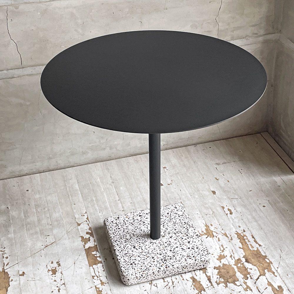 ヘイ HAY テラゾー TERRAZZO TABLE ラウンドテーブル カフェテーブル アンスラサイト 人工大理石 デンマーク 北欧家具 ♪