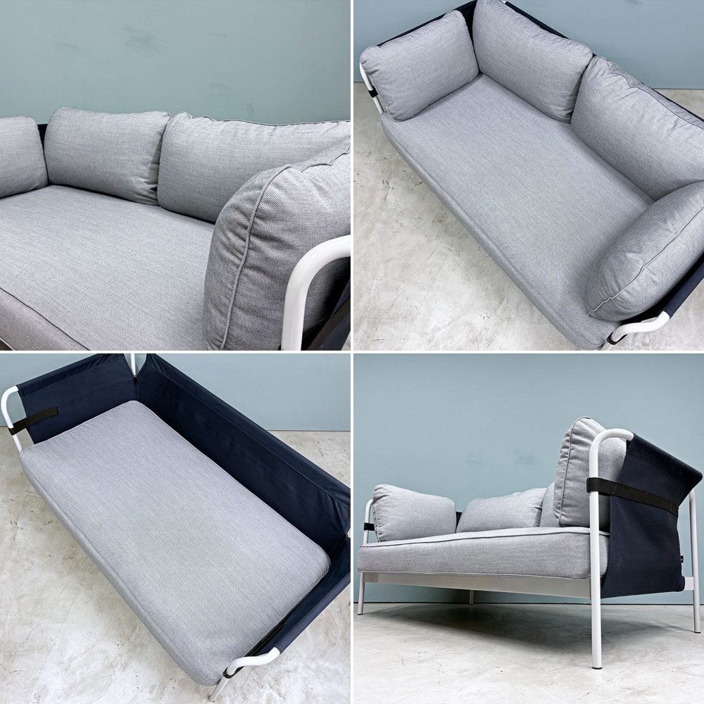 ヘイ HAY キャンソファ CAN SOFA 2シーター ソファ ロナン＆エルワン・ブルレック Ronan & Erwan Bouroullec グレー ファブリック 北欧モダン ◎