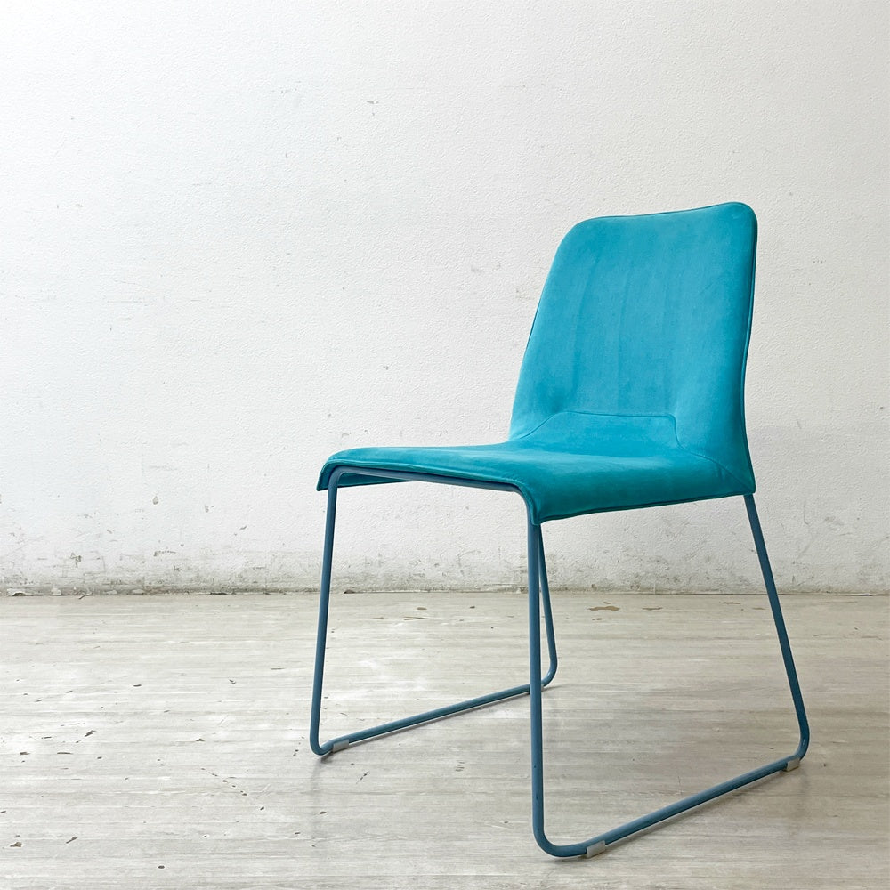 カッシーナ Cassina ixc. メンブレン MEMBRANE スタッキングチェア ダイニングチェア ブルー イタリア B ●