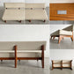 イデー IDEE ソリッドベンチ SOLID BENCH 2人掛けソファ 長椅子 W150cm ビニールレザー クリーム系 アッシュ材フレーム 受注生産品 定価￥199,900-以上 〓