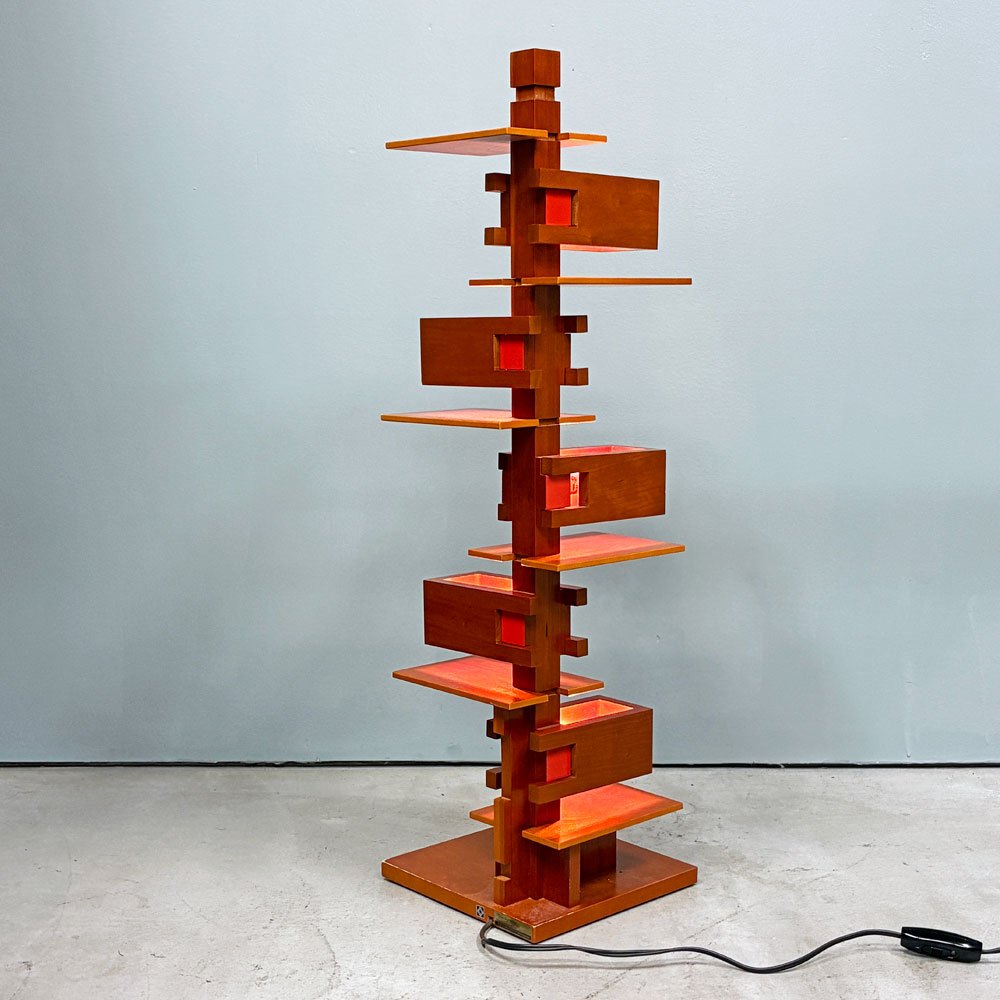 フランク・ロイド・ライト FRANK LLOYD WRIGHT タリアセン3 TALIESIN3 テーブルランプ チェリー ヤマギワ取扱い YAMAGIWA 定価￥160,600- ◎