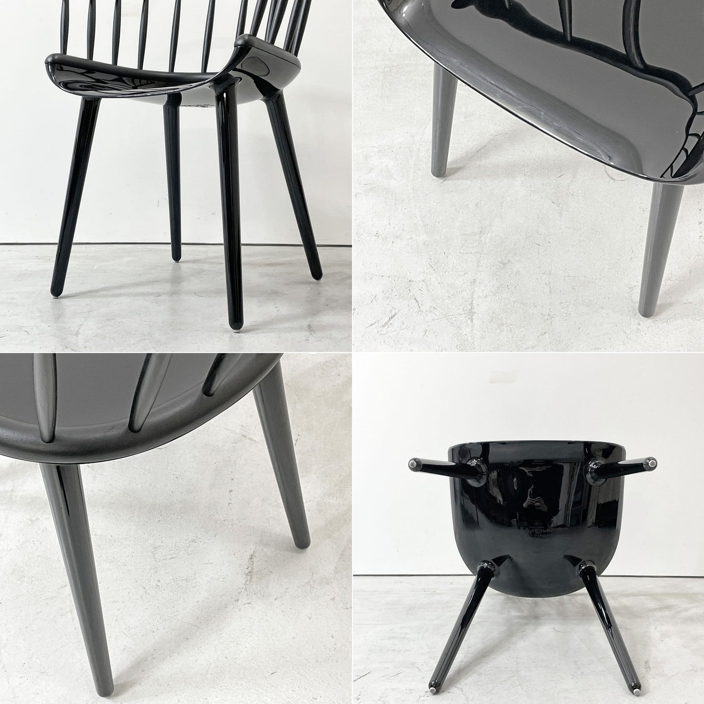 マジス MAGIS サイボーグスティック CYBORG STICK アームチェア ブラック アッシュ材×PC樹脂 マルセル ワンダース Marcel Wanders イタリア 定価￥154,000- ●