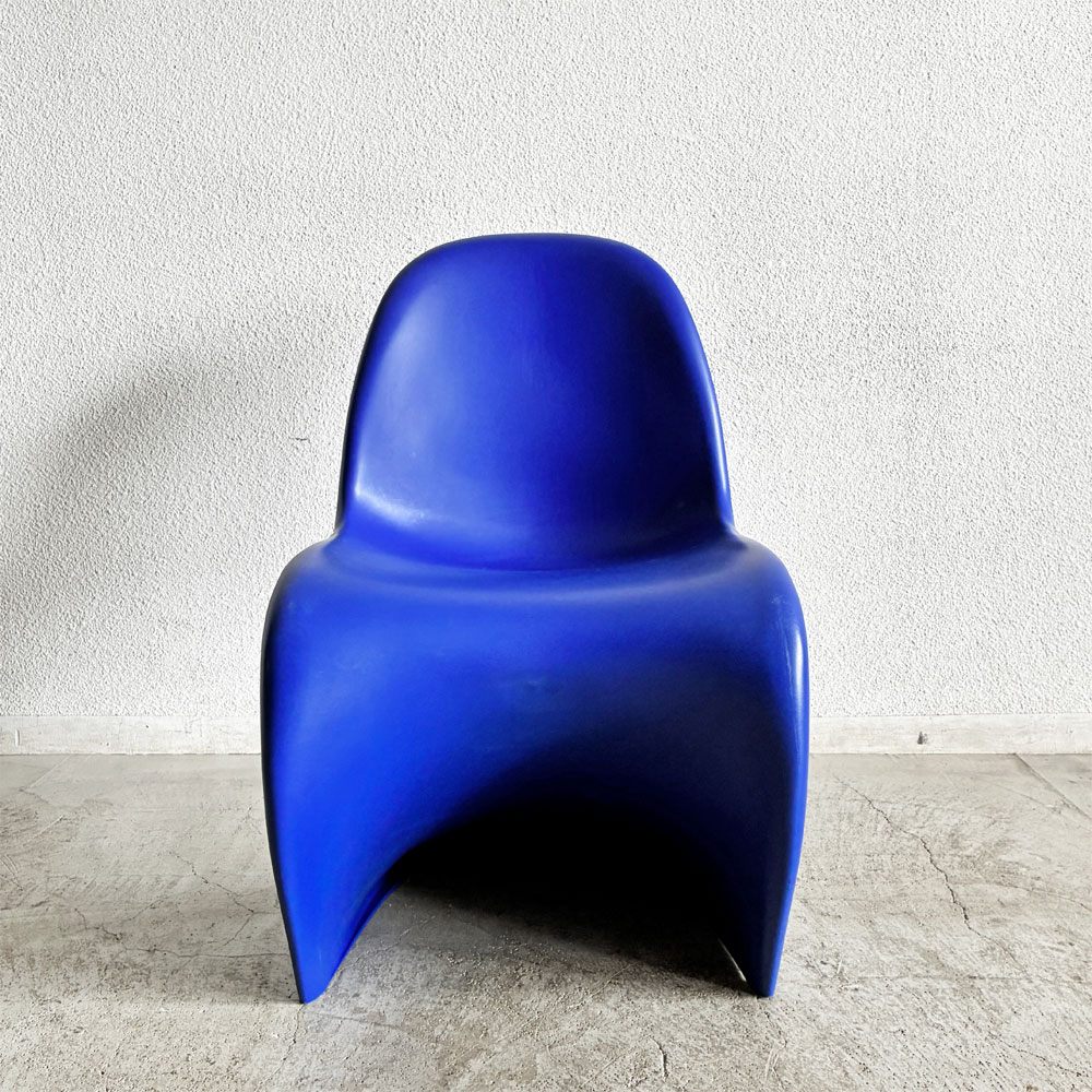 ヴィトラ vitra パントンチェア Panton Chair ブルー 屋内外使用可 ヴェルナー・パントン 旧モデル 廃番カラー ミッドセンチュリー スペースエイジ C 〓