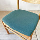 モモナチュラル MOMO Natural READY-MADE アントバックチェア ANT BACK CHAIR OAW MEDIUM teal green オーク材 ダイニングチェア 定価￥25,000- B ★