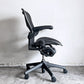 ハーマンミラー Herman Miller アーロンチェア Bサイズ ランバーサポート グラファイトベース ビル・スタンフ ＆ ドン・チャドウィック 現状品 ■