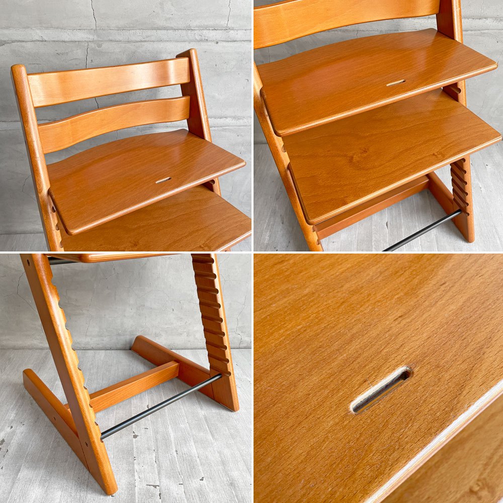 ストッケ STOKKE トリップトラップ TRIPP TRAPP ベビーチェア キッズチェア チェリー S/N3～ ノルウェー 北欧家具 ♪