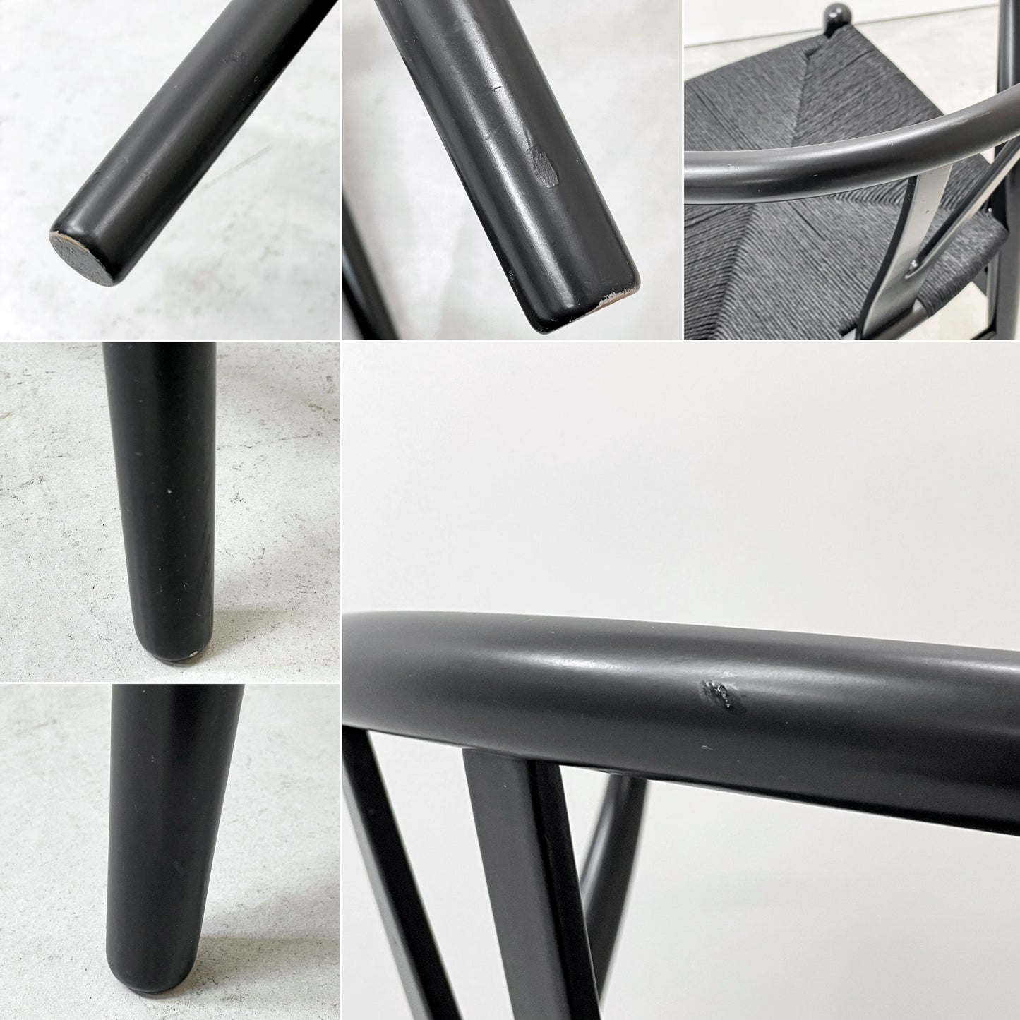 カールハンセン＆サン Carl Hansen & Son CH24 Yチェア ブラックラッカー×ブラックペーパーコード ビーチ材 ハンス・J・ウェグナー デンマーク 北欧家具 A ●