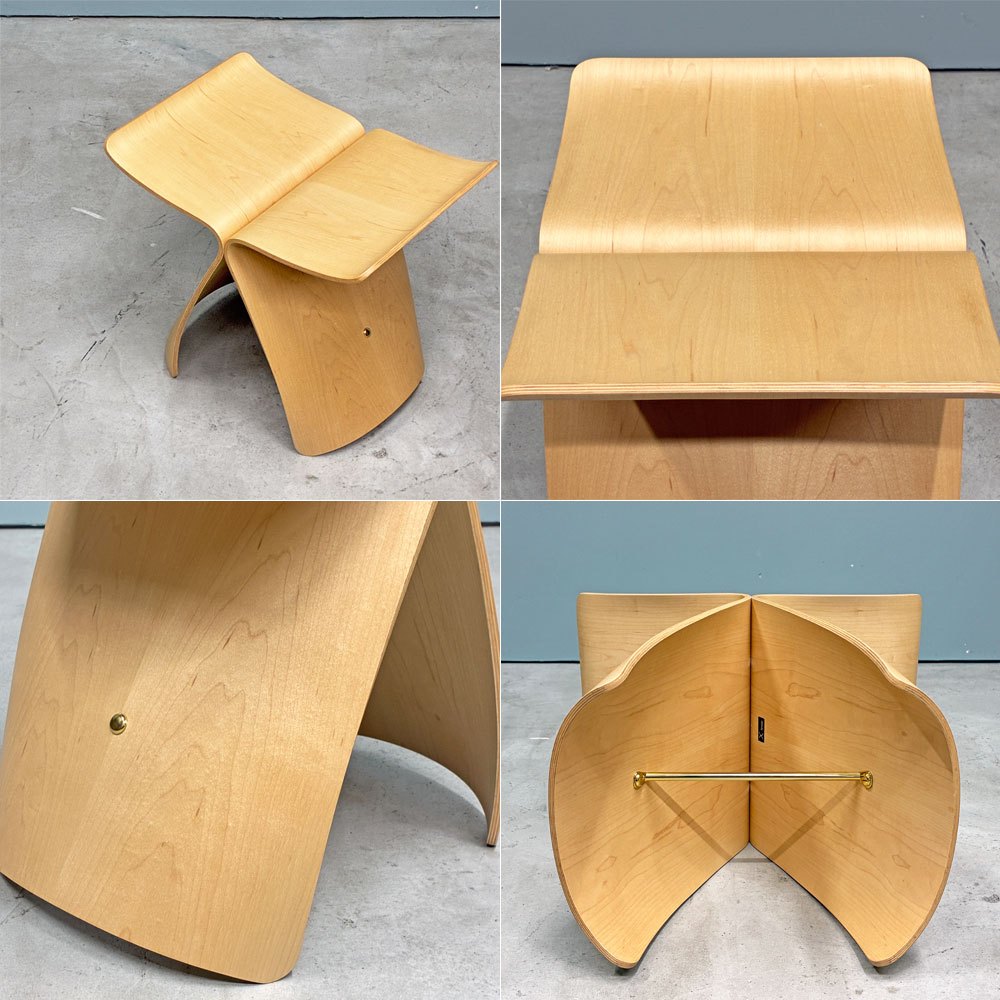 天童木工 Tendo バタフライスツール メープル 柳宗理 Sori Yanagi ジャパニーズモダン ミッドセンチュリー MoMA ◎