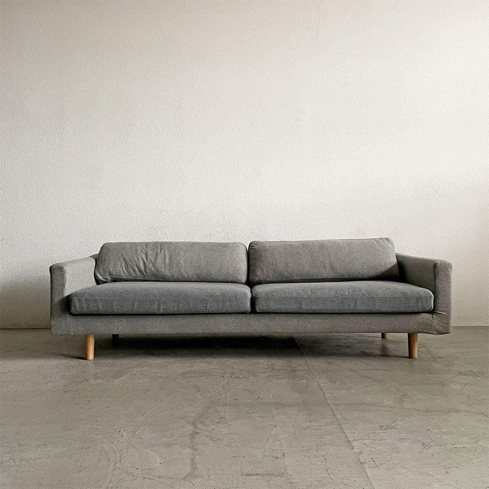 マルニ木工 maruni マルニコレクション ヒロシマ HIROSHIMA ワイド2シーターソファ W220cm ファブリック グレー系 深澤直人 定価￥603,900- 〓
