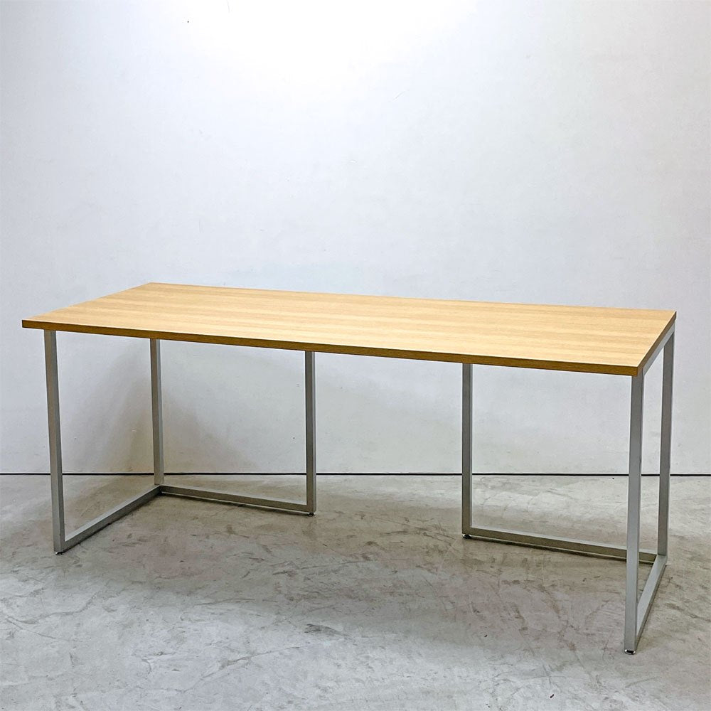 ビスレー BISLEY デスクプラン DESK PLAN Lフット ワーキングテーブル デスク オーク メラミン天板 スチール脚 W170cm イギリス ●