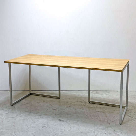 ビスレー BISLEY デスクプラン DESK PLAN Lフット ワーキングテーブル デスク オーク メラミン天板 スチール脚 W170cm イギリス ●